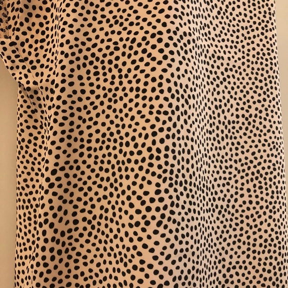 Pale Peach Polka Dot Blouse - Picture 4 of 4